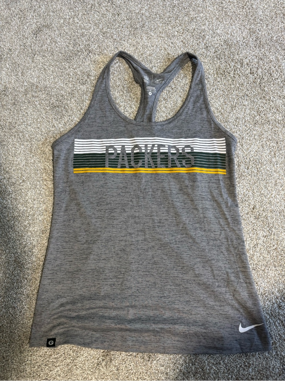 NFL Gray Dri-FIT Racerback Tank by Nike
